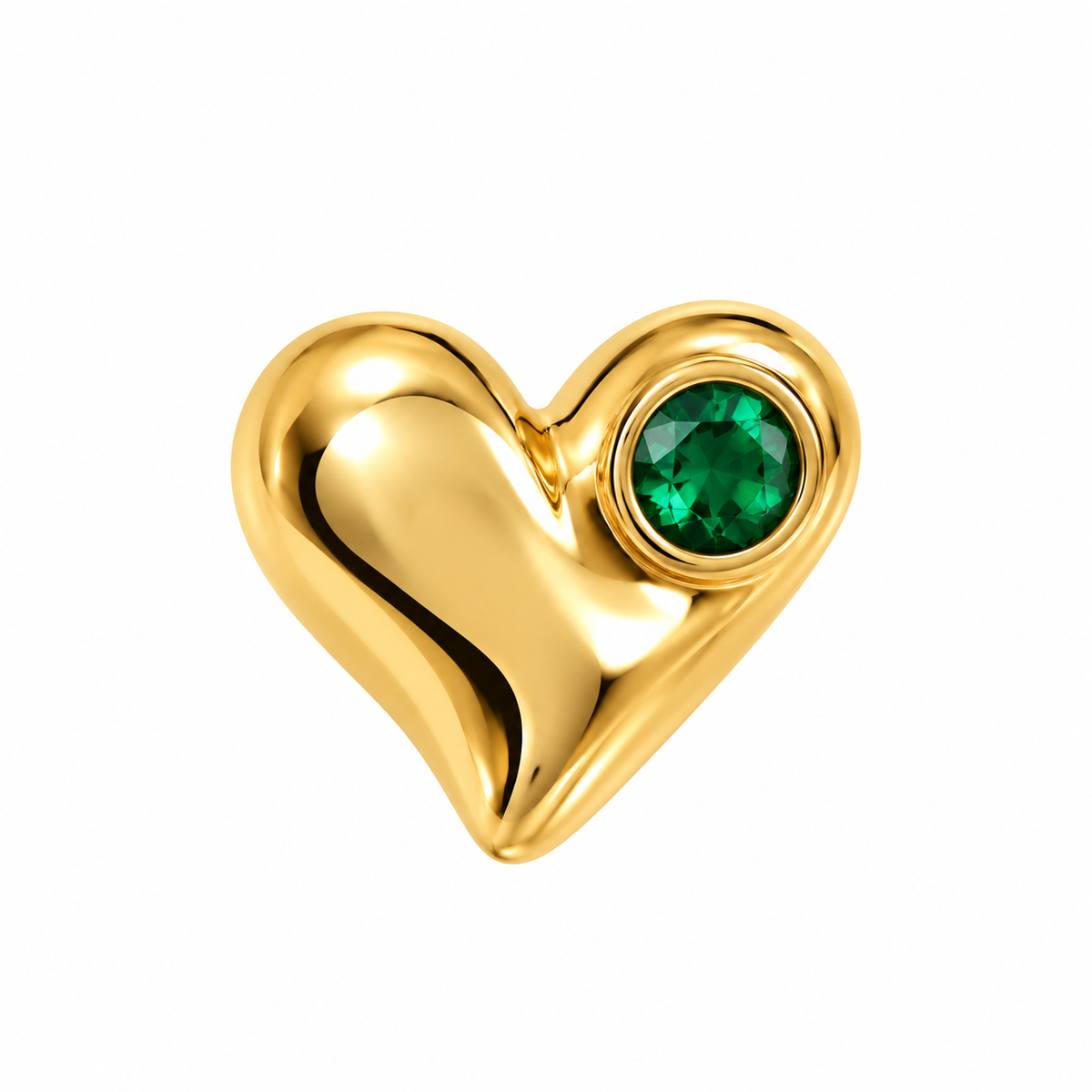 Charm Corazón con Swarovski para Collar / Anillo Intercambiable