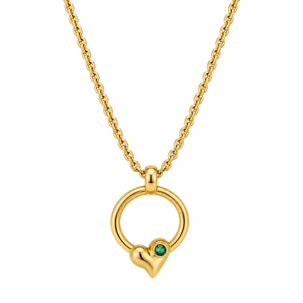 Charm Corazón con Swarovski para Collar / Anillo Intercambiable
