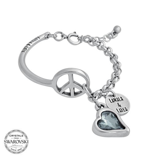 Pulsera 1/2 caña "Peace & Love"