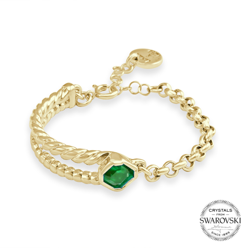 Pulsera "Mística" Esmeralda